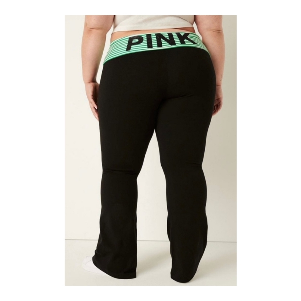 NWOT Victoria Secret Originals PINK Foldover Flare Pant Legging Small